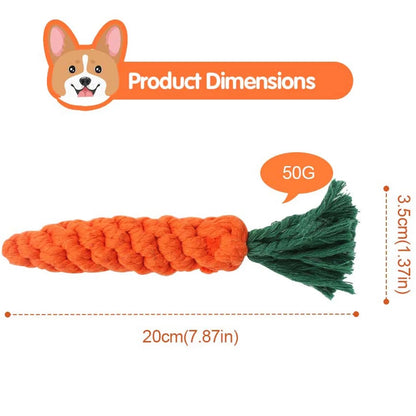 5 Pieces Dog Chew Toys, Safe Durable Puppy Teething Chewing Braided Toys, Medium Large Pet Dog Cotton Knot Paws Fun Molar for Clean Teeth Healthy