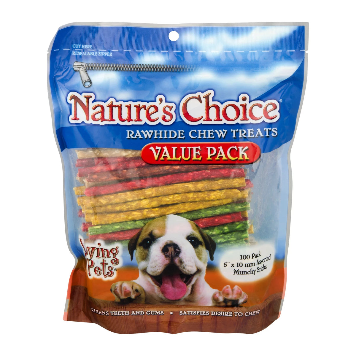Loving Pets  Rawhide Chew Treats for Dogs, 100.0 PACK