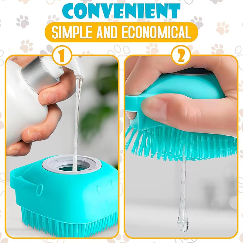 FurEase Spa Brush – 2-in-1 Grooming & Bath Time Bliss for Dogs and Cats