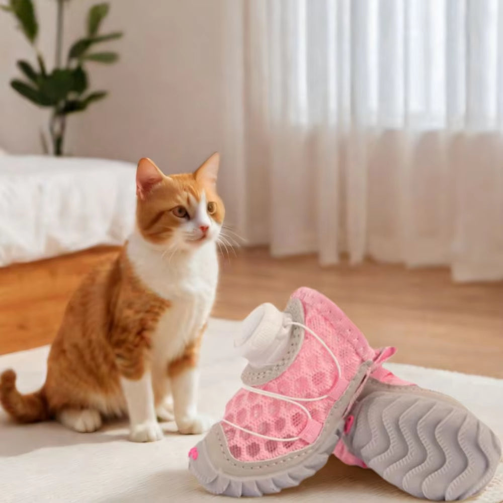 Dog Mesh Shoes 4-Pack