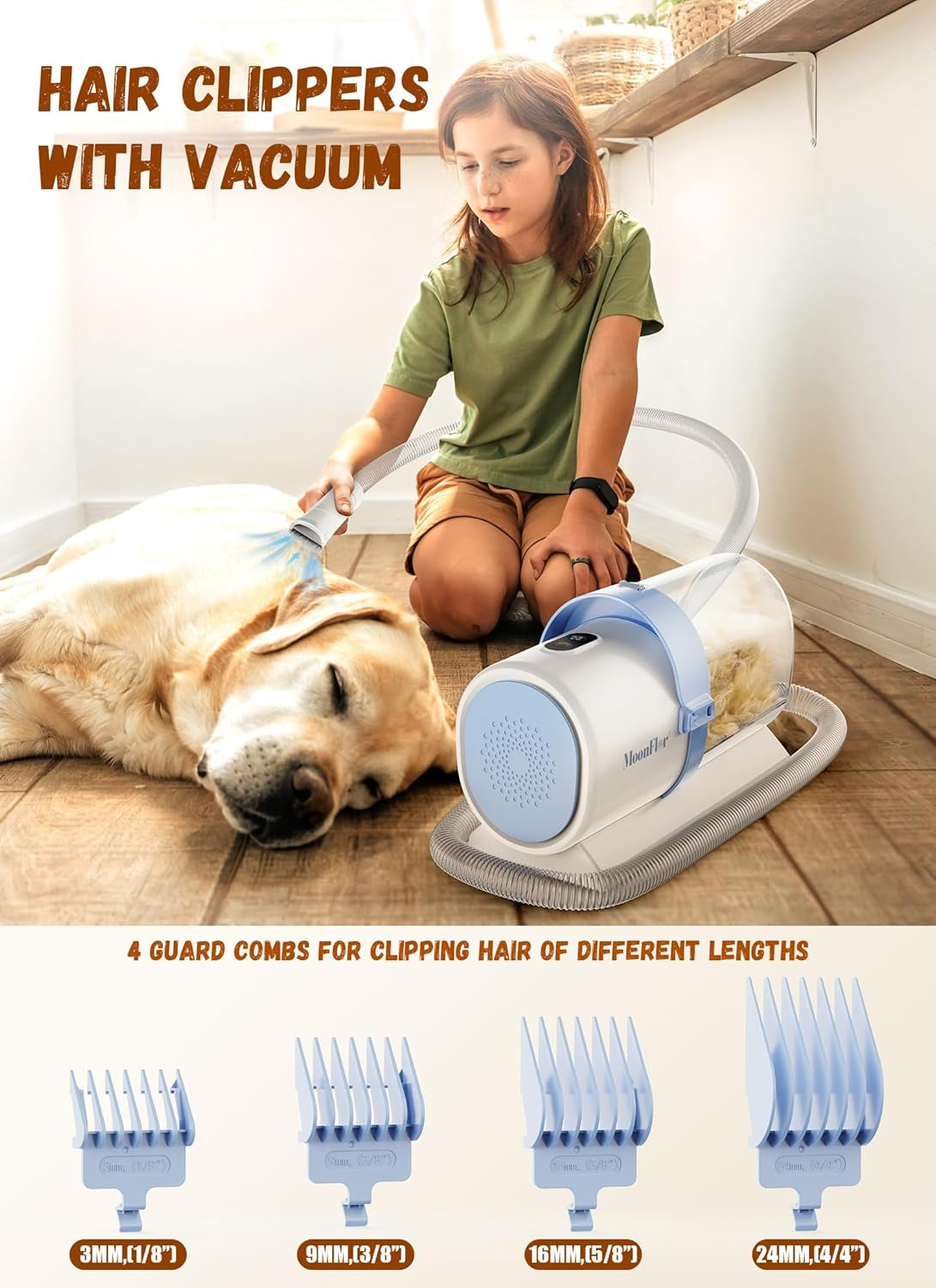 Dog Grooming Vacuum Kit
