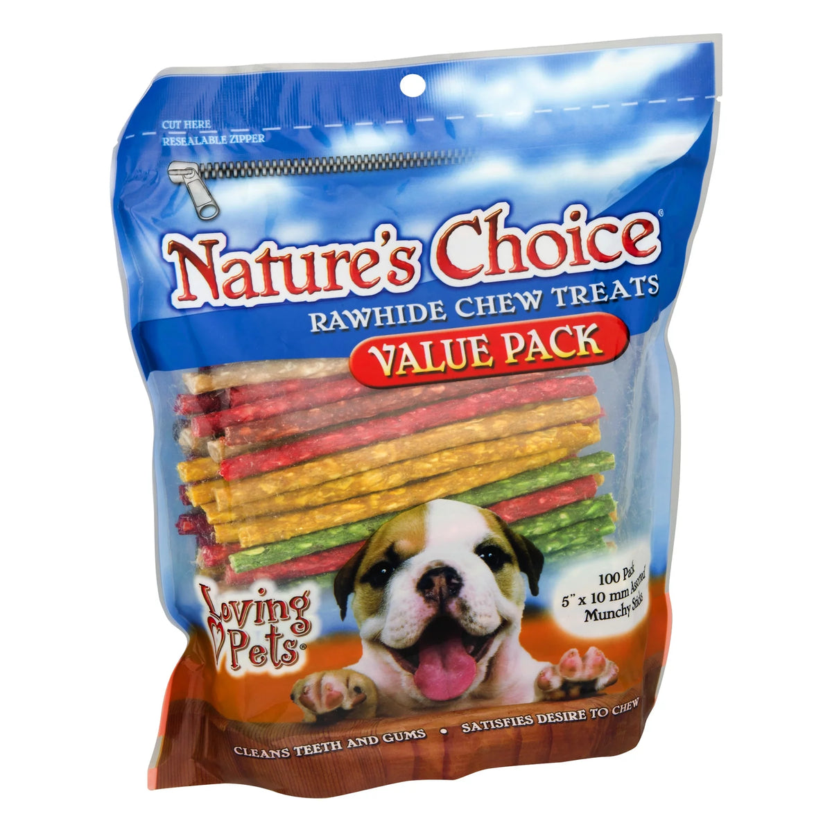 Loving Pets  Rawhide Chew Treats for Dogs, 100.0 PACK