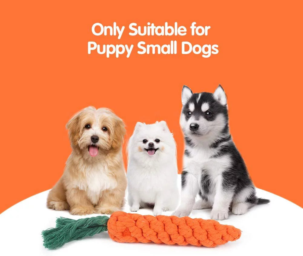 5 Pieces Dog Chew Toys, Safe Durable Puppy Teething Chewing Braided Toys, Medium Large Pet Dog Cotton Knot Paws Fun Molar for Clean Teeth Healthy